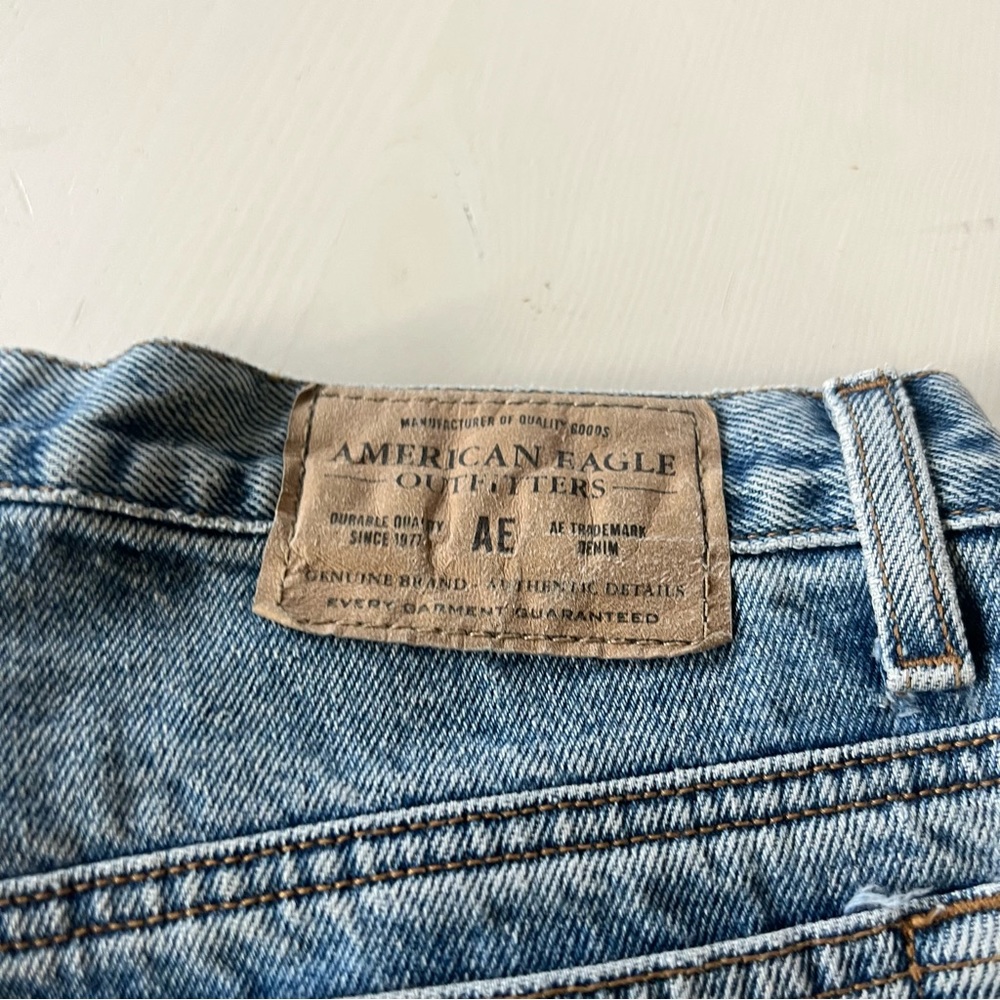 Vintage American Eagle Jeans 100% cotton non-stretch rigid 12 petite - Picture 6 of 9